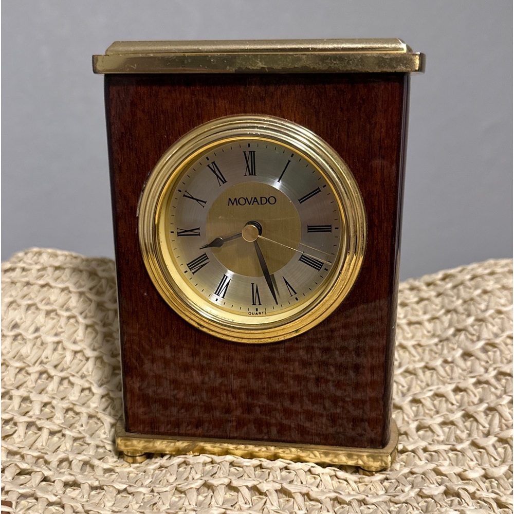 Movado Vintage ; Antique Desk Clock